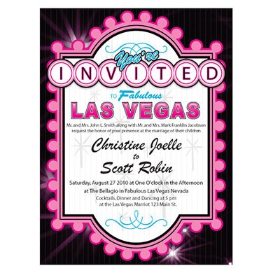 Las Vegas Invitations and Wedding Accessories